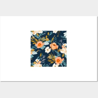 Wedding Flowers Pattern 2 Posters and Art